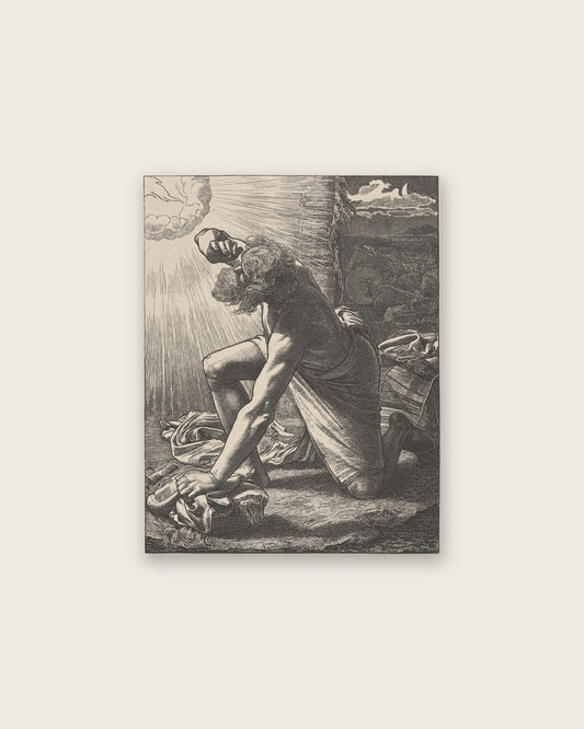 Frederick Sandys - Man Kneeling in Sunlight