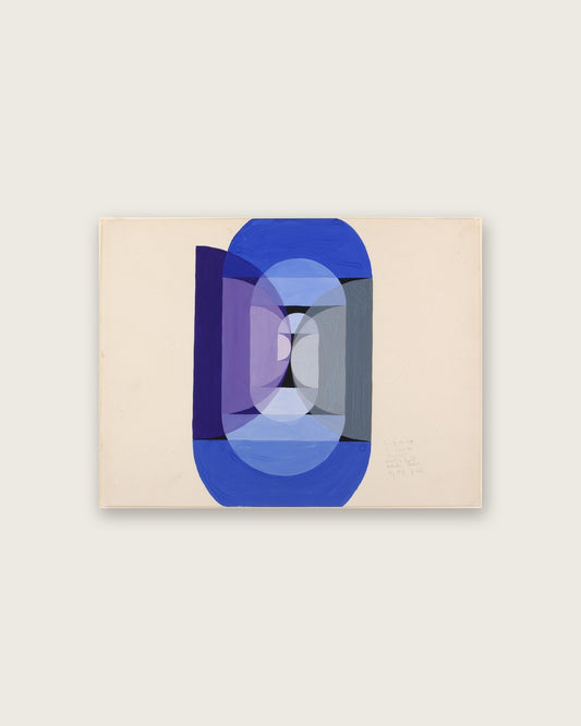 Joseph Schillinger - Blue Gray Violet Wheel (from series, the Mathematical Basis of the Arts)