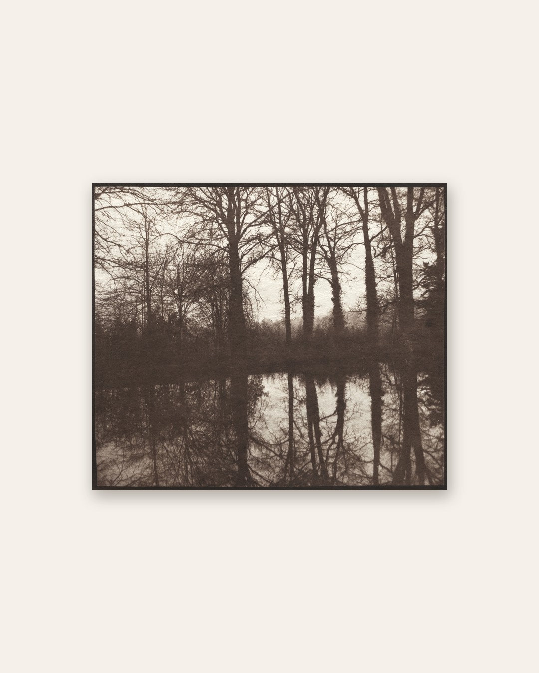 William Henry Fox Talbot - Winter Trees Reflected in a Pond