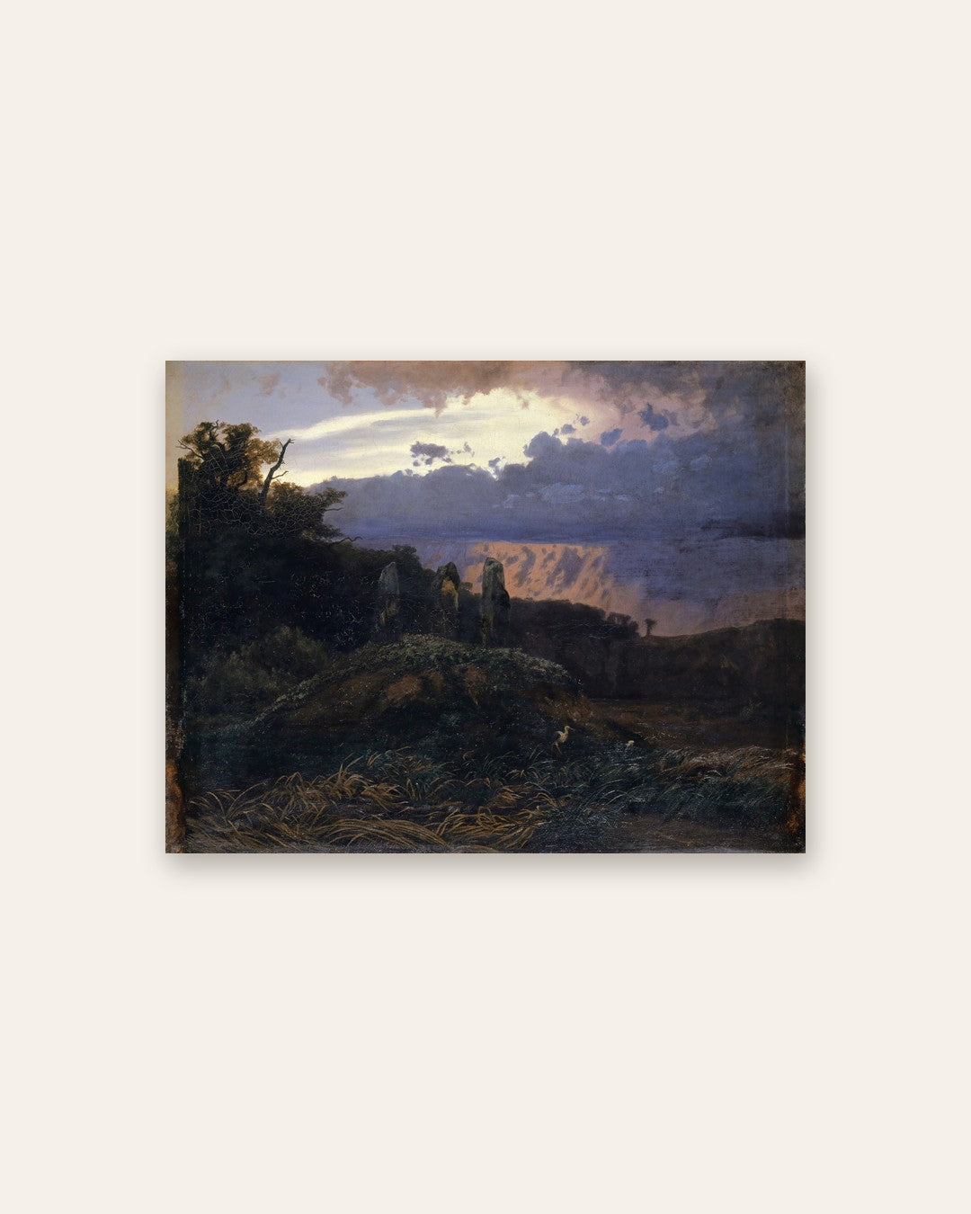 Arnold BÃ¶cklin - Stormy Evening Landscape