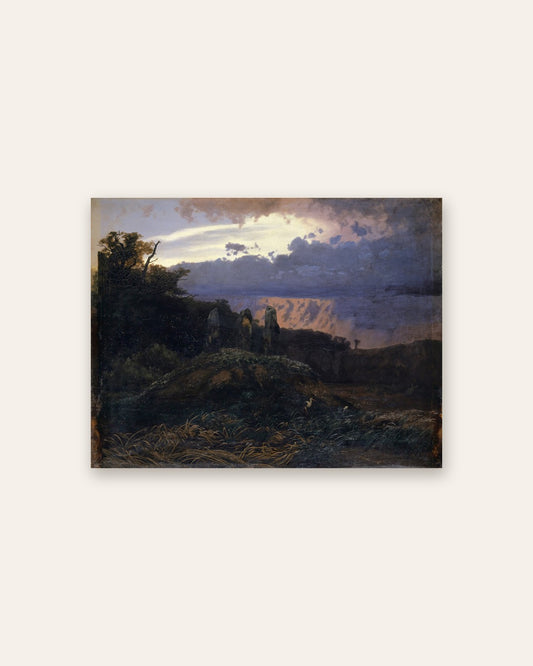 Arnold BÃ¶cklin - Stormy Evening Landscape