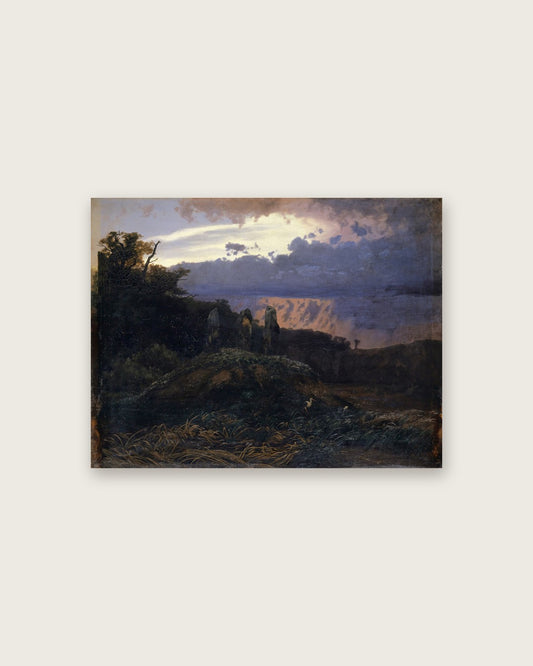 Arnold Böcklin - Stormy Evening Landscape