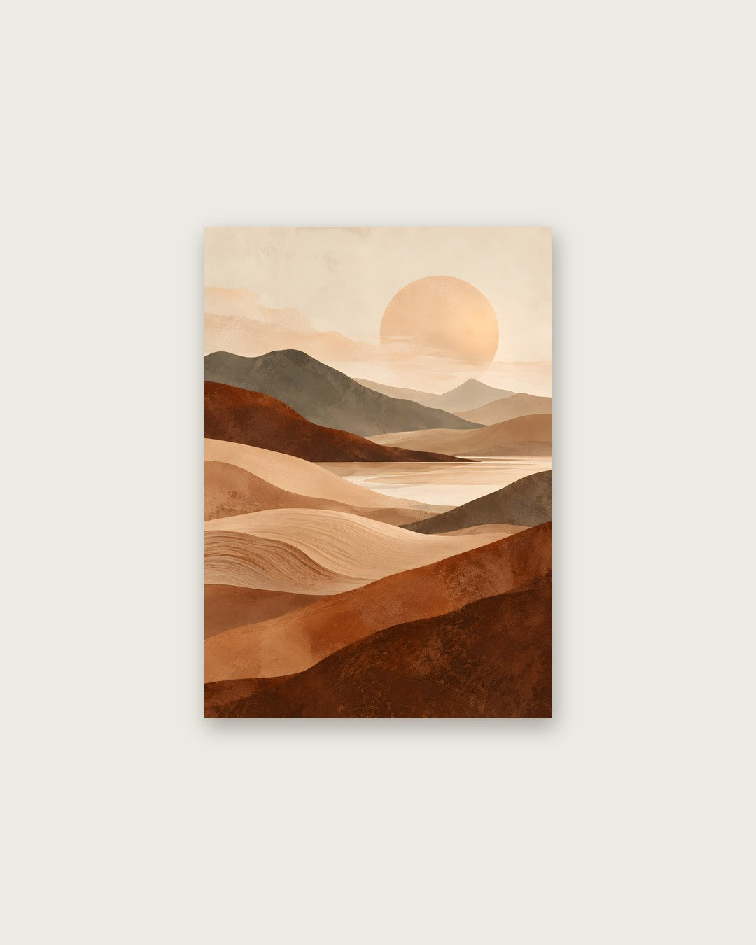 Jennet Hampsonn - Sunlit Abstract Desert Valleys