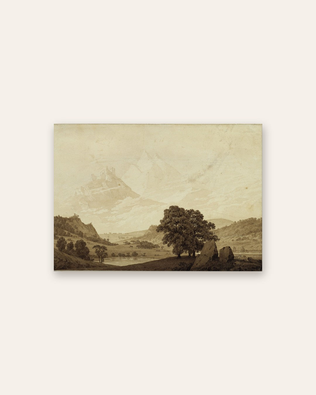 Caspar David Friedrich - Sepia Valley