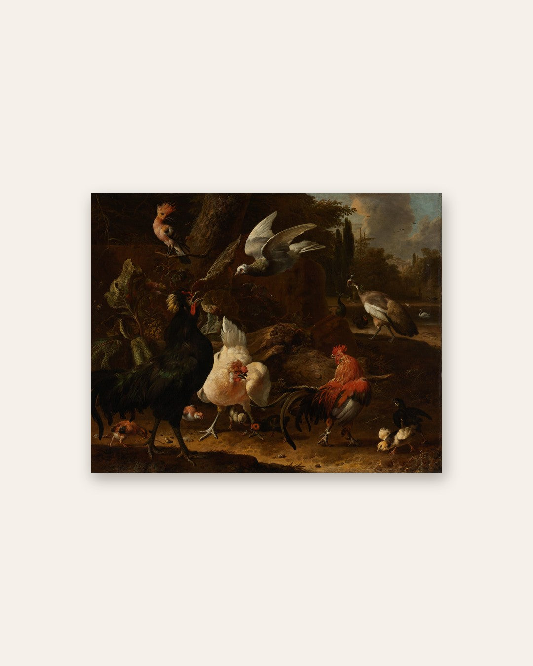 Melchior d'Hondecoeter - Farmyard Fowl