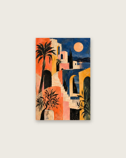 Faris Mcgee - A Vertical Painterly Abstract Modernist Mediterr