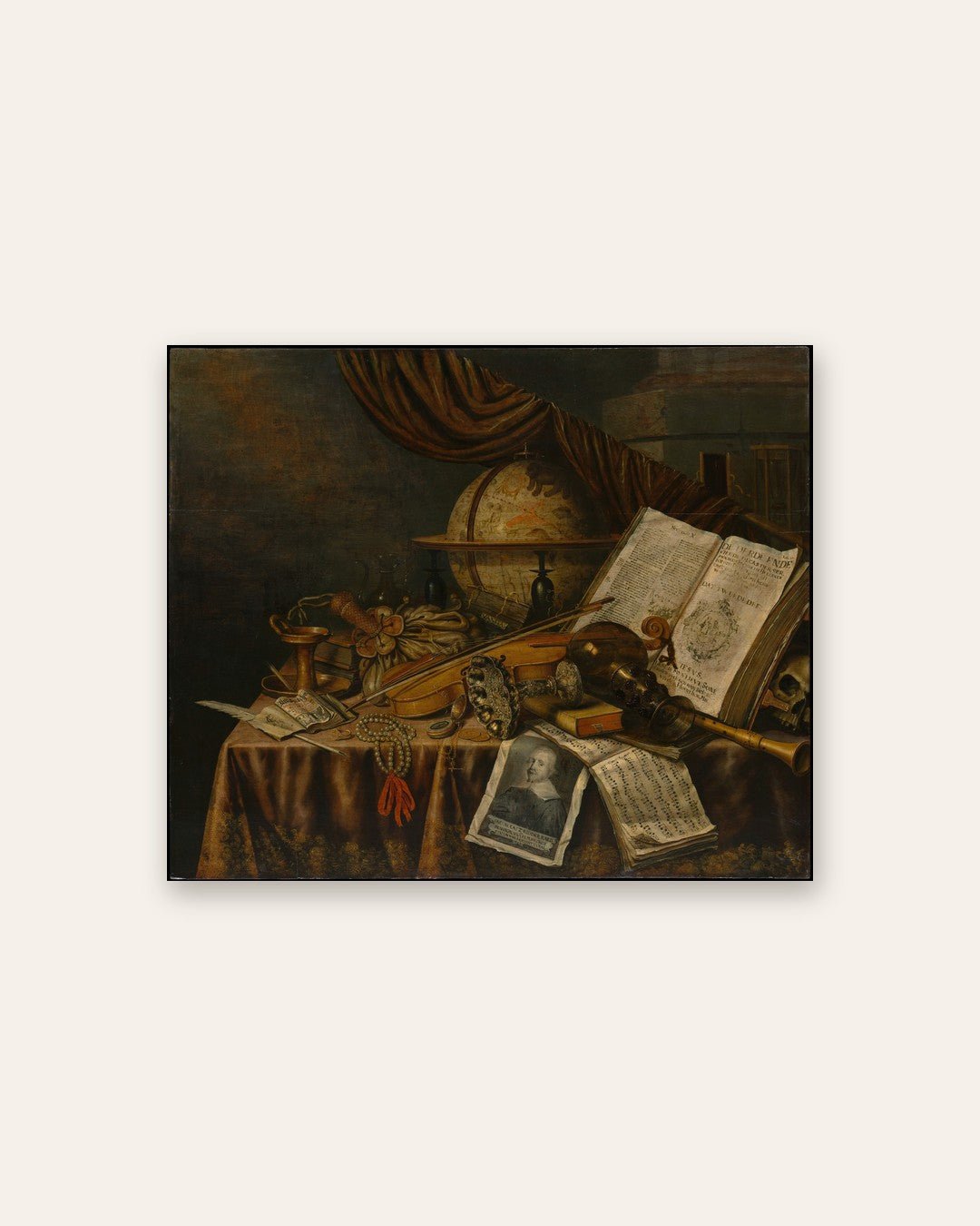 Edwaert Collier - Vanitas with Portrait