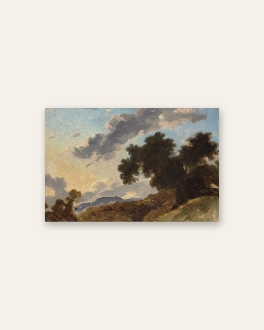 Jean-HonorÃ© Fragonard - Sunset Landscape