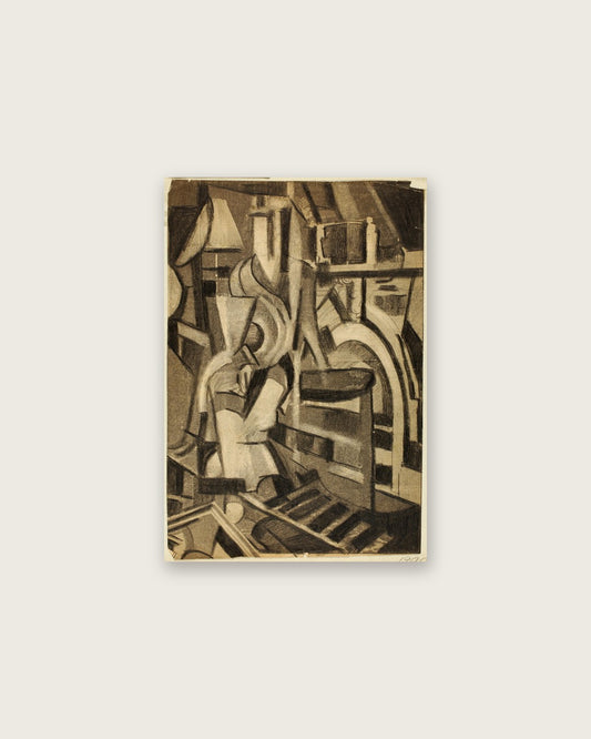 Carl Newman - Abstract--Seated Figure