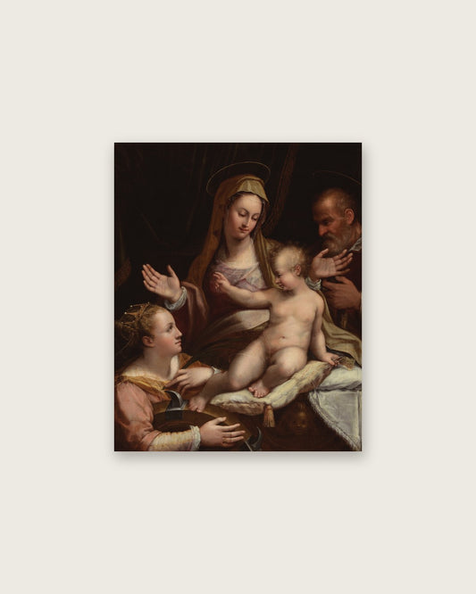 Renaissance Masters - Holy Family with Saint Catherine