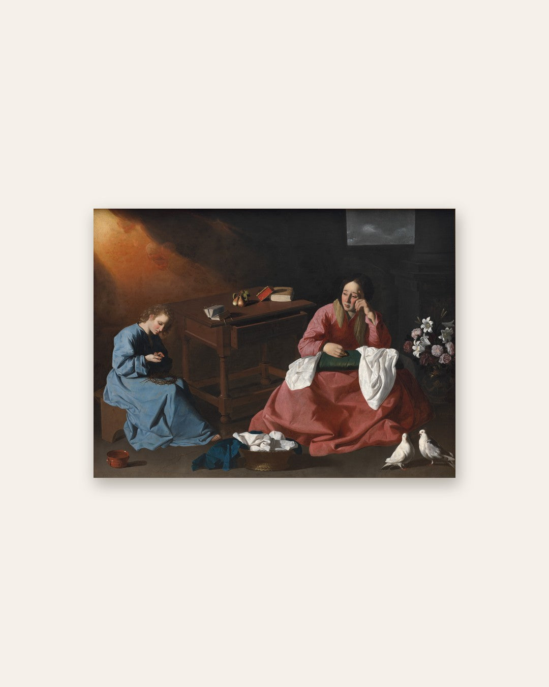 Francisco de Zurbarán - Christ and the Virgin in the House at Nazareth