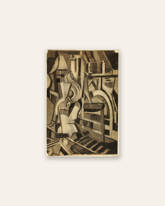 Carl Newman - Abstract--Seated Figure