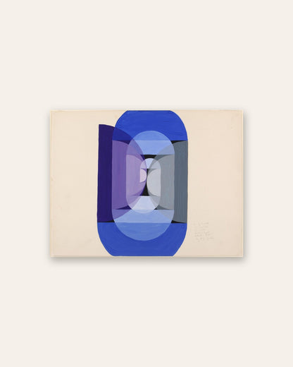 Joseph Schillinger - Blue Gray Violet Wheel (from series, the Mathematical Basis of the Arts)