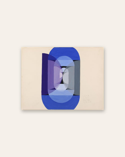 Joseph Schillinger - Blue Gray Violet Wheel (from series, the Mathematical Basis of the Arts)