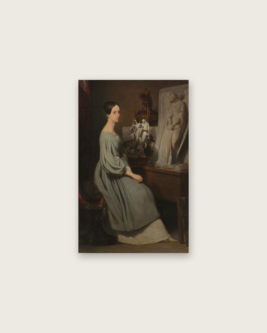 Ary Scheffer - Lady at the Sculpture