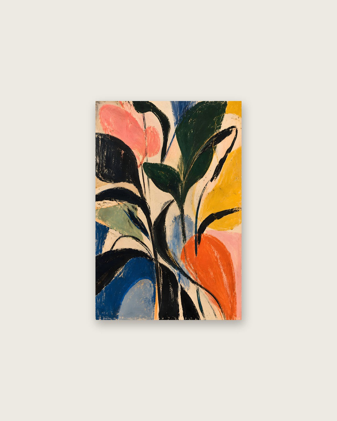 Faris Mcgee - A Vertical Abstract Expressionist Painting Illustr