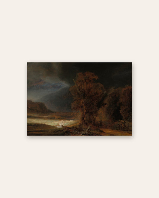 Rembrandt van Rijn - Stormy Landscape