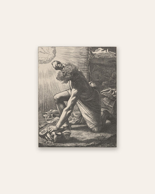 Frederick Sandys - Man Kneeling in Sunlight