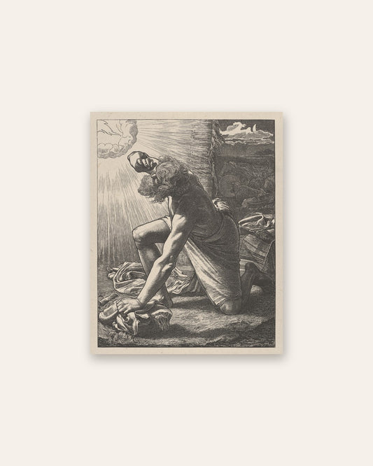 Frederick Sandys - Man Kneeling in Sunlight