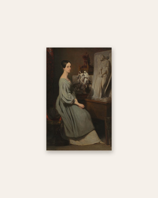 Ary Scheffer - Lady at the Sculpture