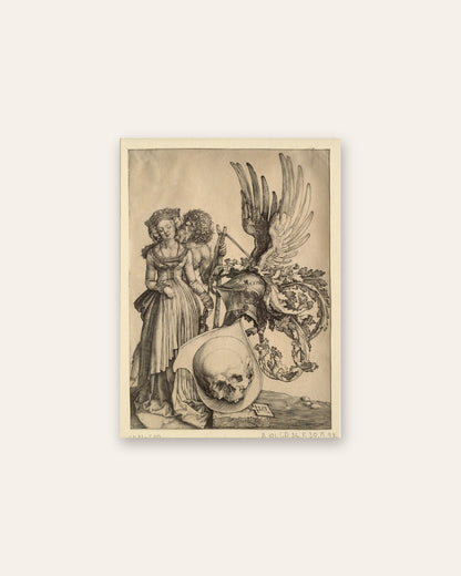 Albrecht Dürer - Coat of Arms with a Skull