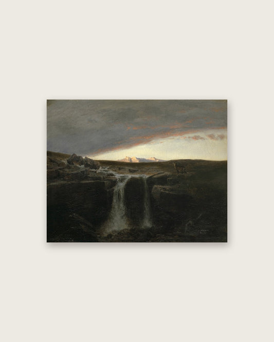 Arnold Böcklin - The Waterfall