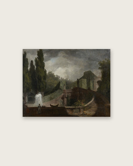Jean-Honoré Fragonard - Villa Garden with Fountain