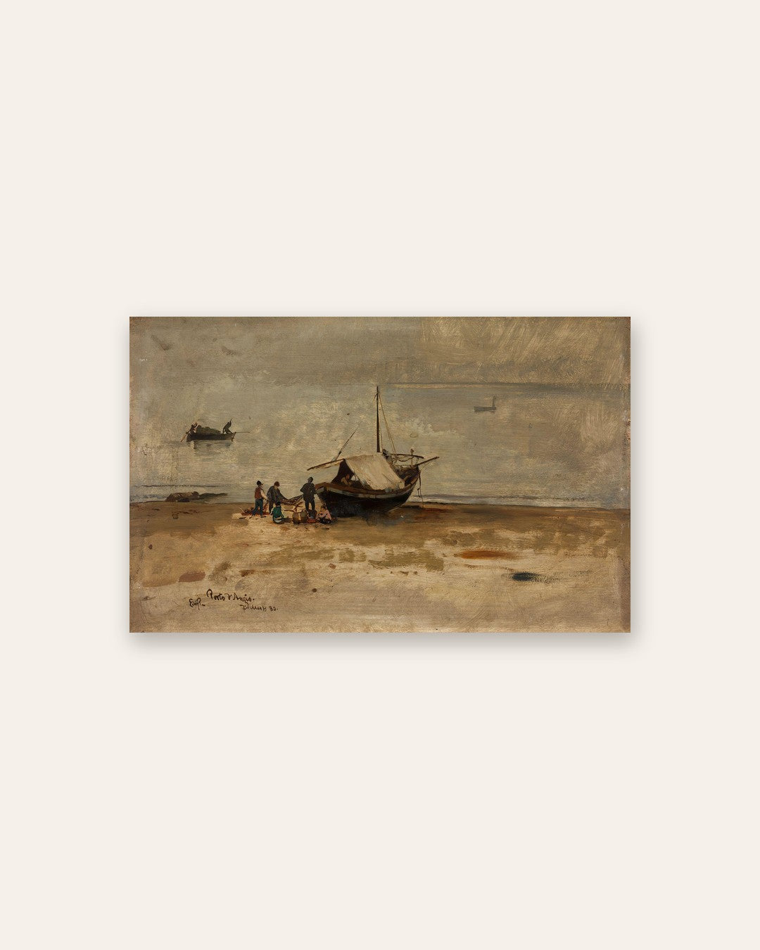 Eilif Peterssen - Fishing Boat on the Beach