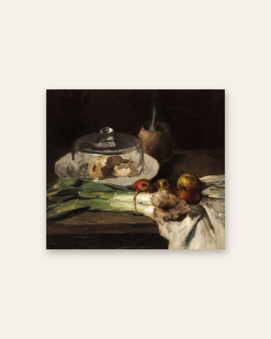 Carl Schuch - Still Life with Leeks