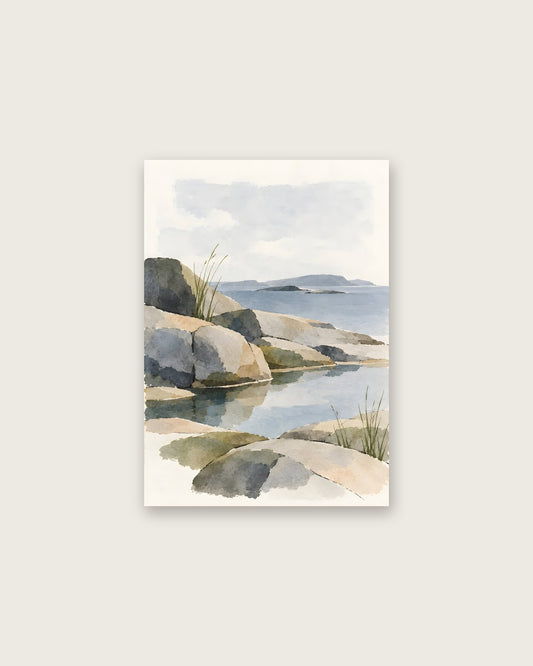 Cengiz Curtis - Serene Rocky Shoreline Study