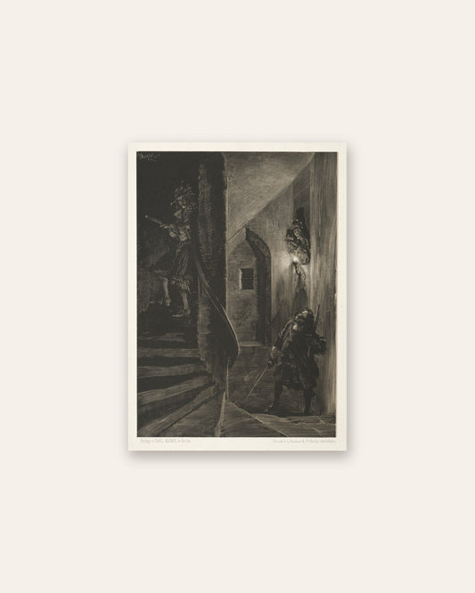 Adolph von Menzel - Night on the Stairs