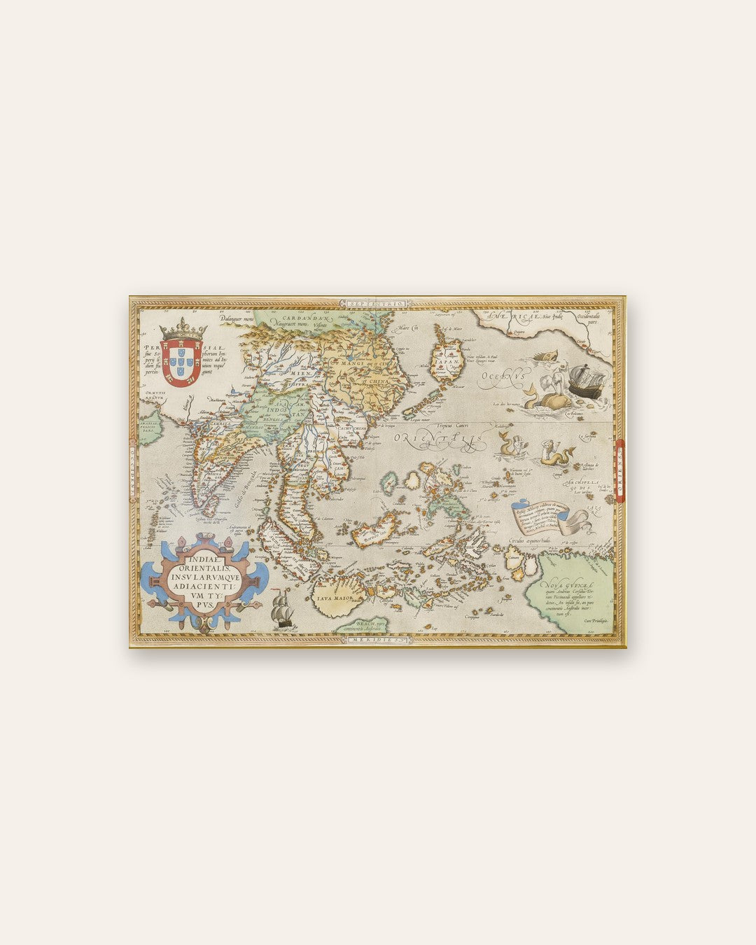 Abraham Ortelius - Map of the East Indies