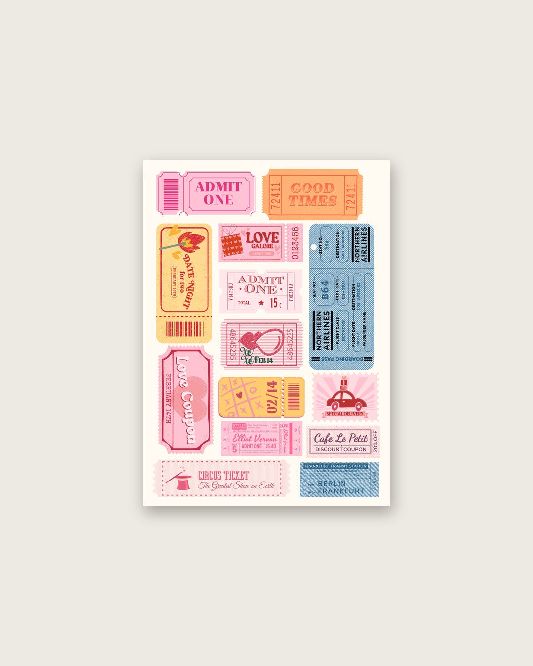 SENT Studio - Ticket Stub Collage