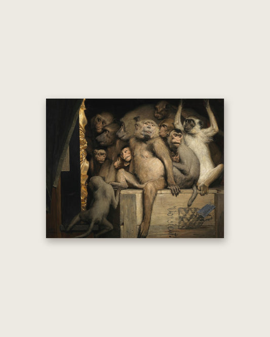 Gabriel von Max - Monkeys in a Crate