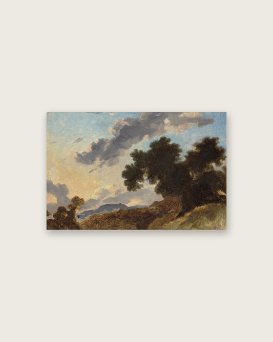 Jean-Honoré Fragonard - Sunset Landscape
