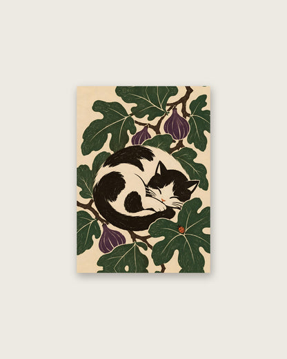 Elise Savoy - Sleeping Cat Fig Leaves