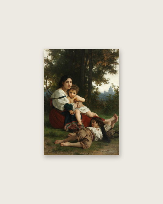 William-Adolphe Bouguereau - Resting Mother and Children