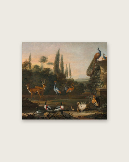 Abraham Jansz. Begeyn - Peacock Park with Antelopes