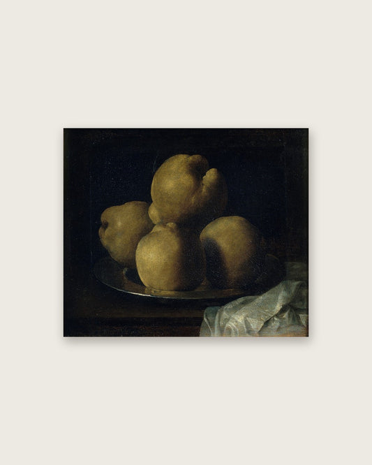Francisco de Zurbarán - Quinces on a Pewter Plate