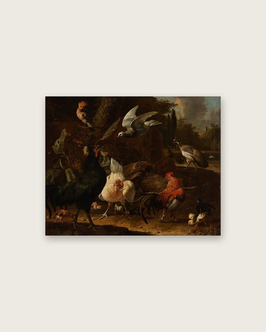 Melchior d'Hondecoeter - Farmyard Fowl
