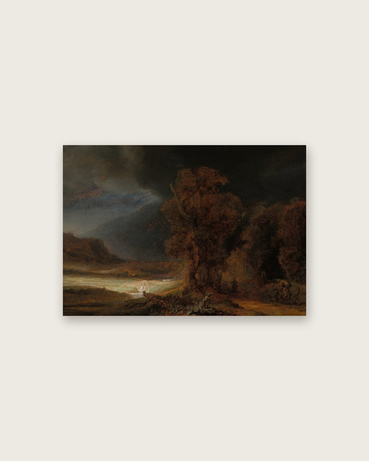 Rembrandt van Rijn - Stormy Landscape