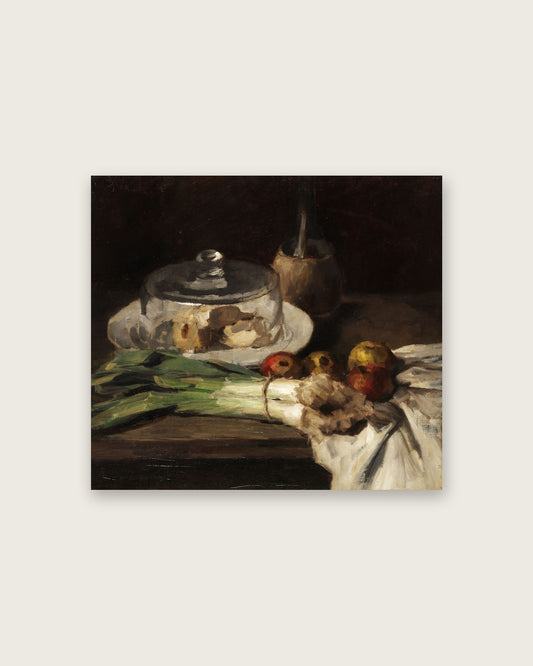 Carl Schuch - Still Life with Leeks