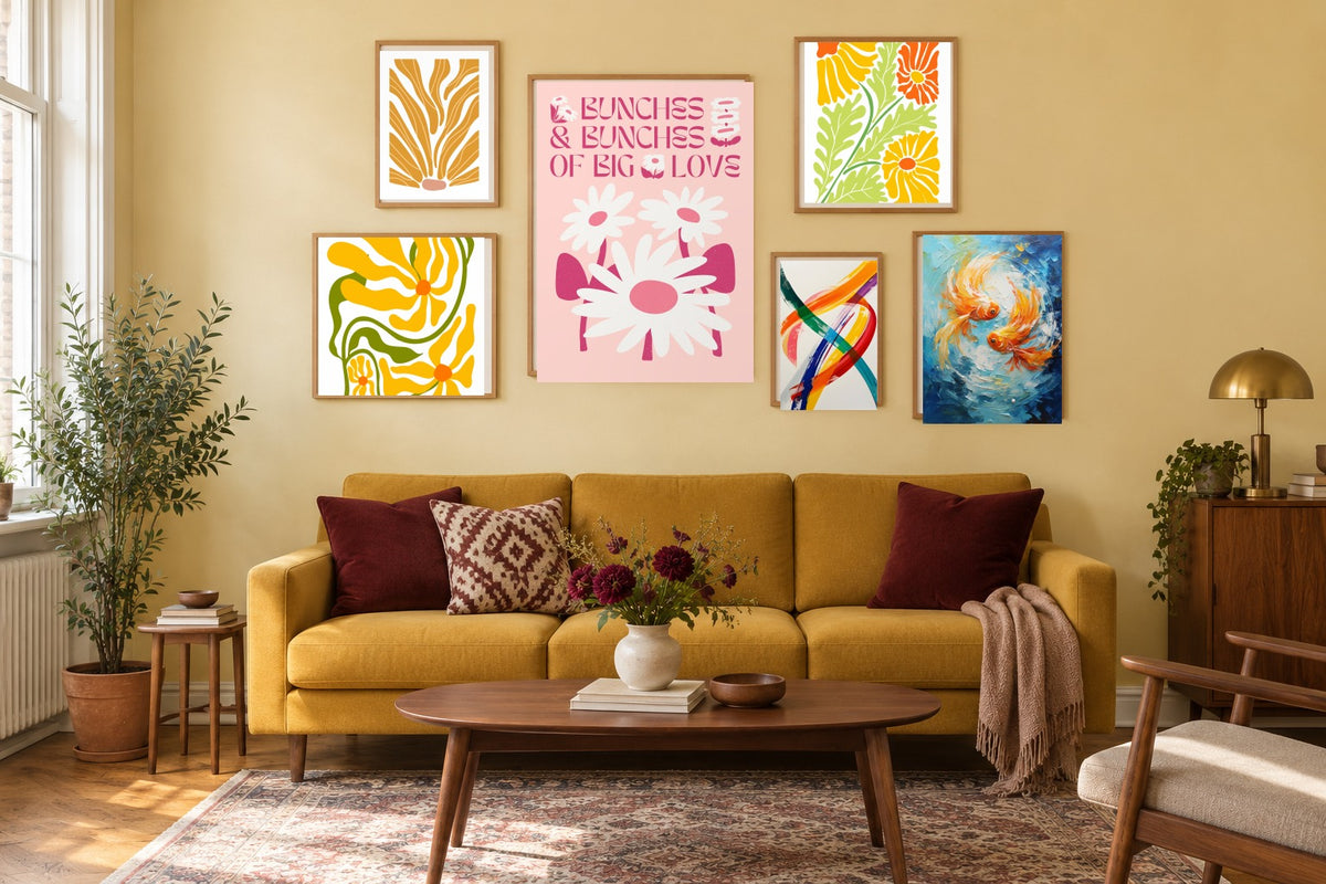 Gallery Wall: Sunny Living Room Six