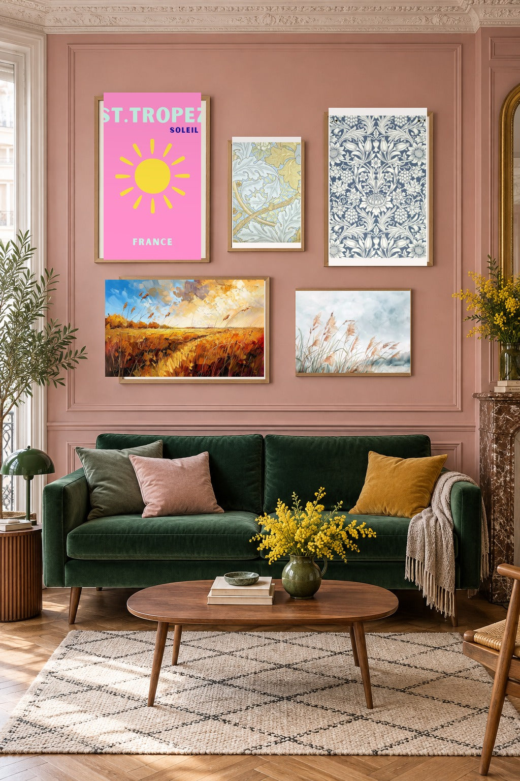 Gallery Wall: Pink French Room Five