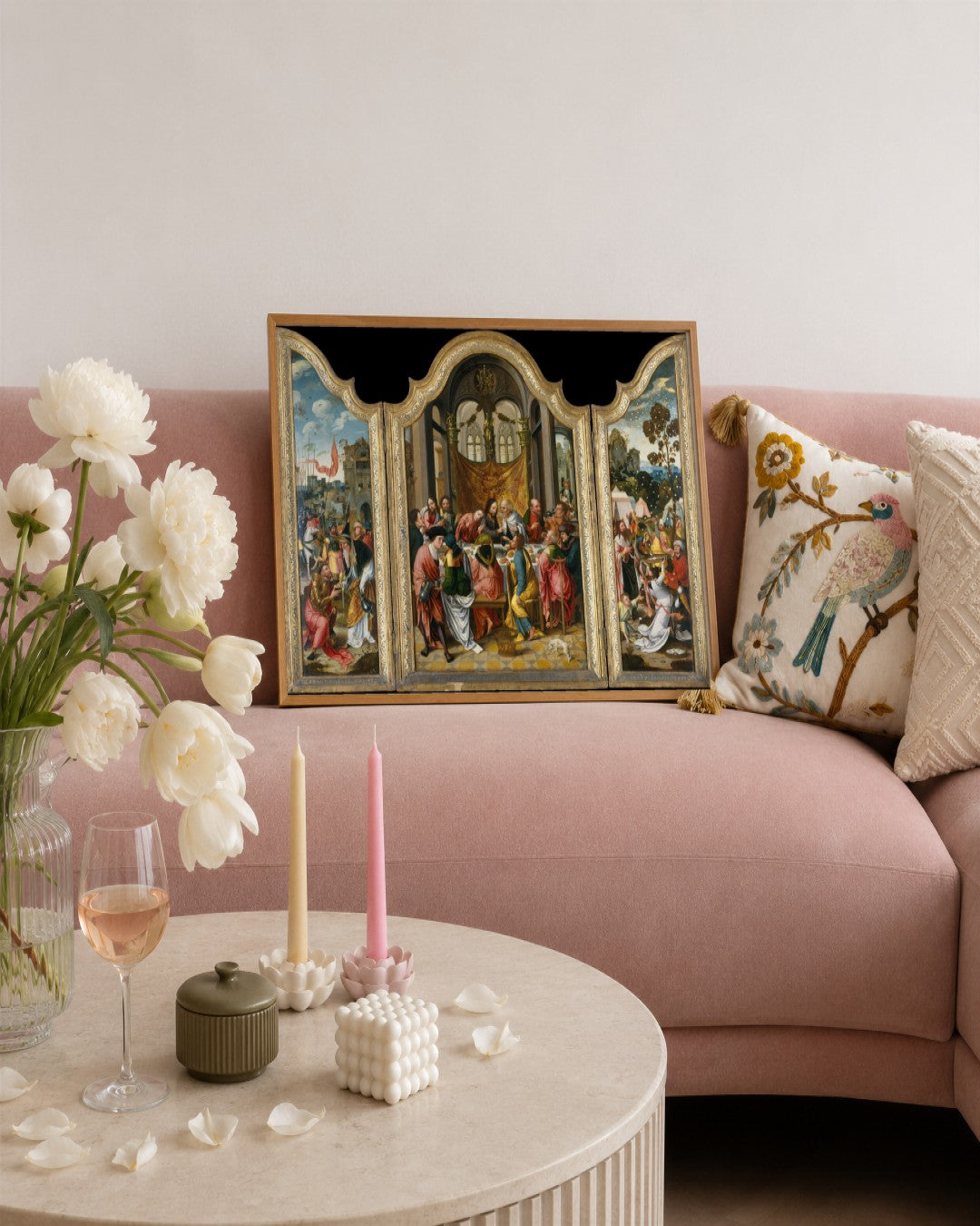 Renaissance Masters - Renaissance Masterpiece No. 137 - framed print in a styled room