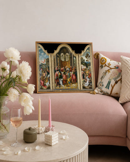 Renaissance Masters - Renaissance Masterpiece No. 137 - framed print in a styled room