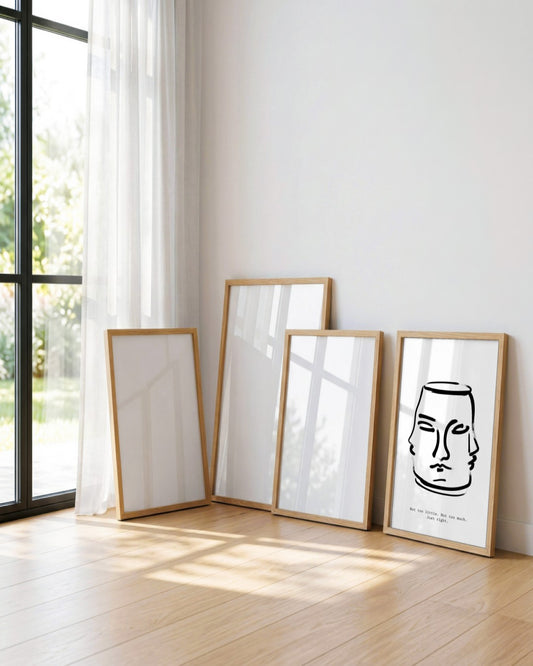 SENT Studio - Bohemian Poster No. 66 - framed print in a styled room