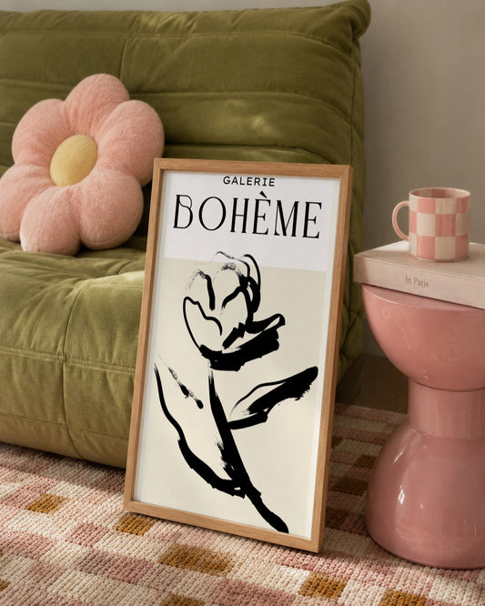 SENT Studio - Bohemian Poster No. 56 - framed print in a styled room