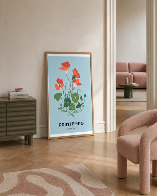 SENT Studio - Botanical Poster No. 27 - framed print in a styled room