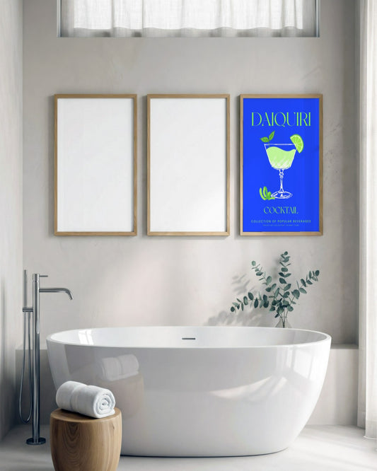 SENT Studio - Cocktail Poster No. 7 - framed print in a styled room